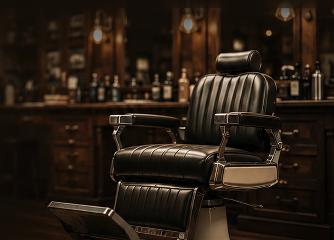 Wnętrze barber shopu w projekcie Barber No. 7