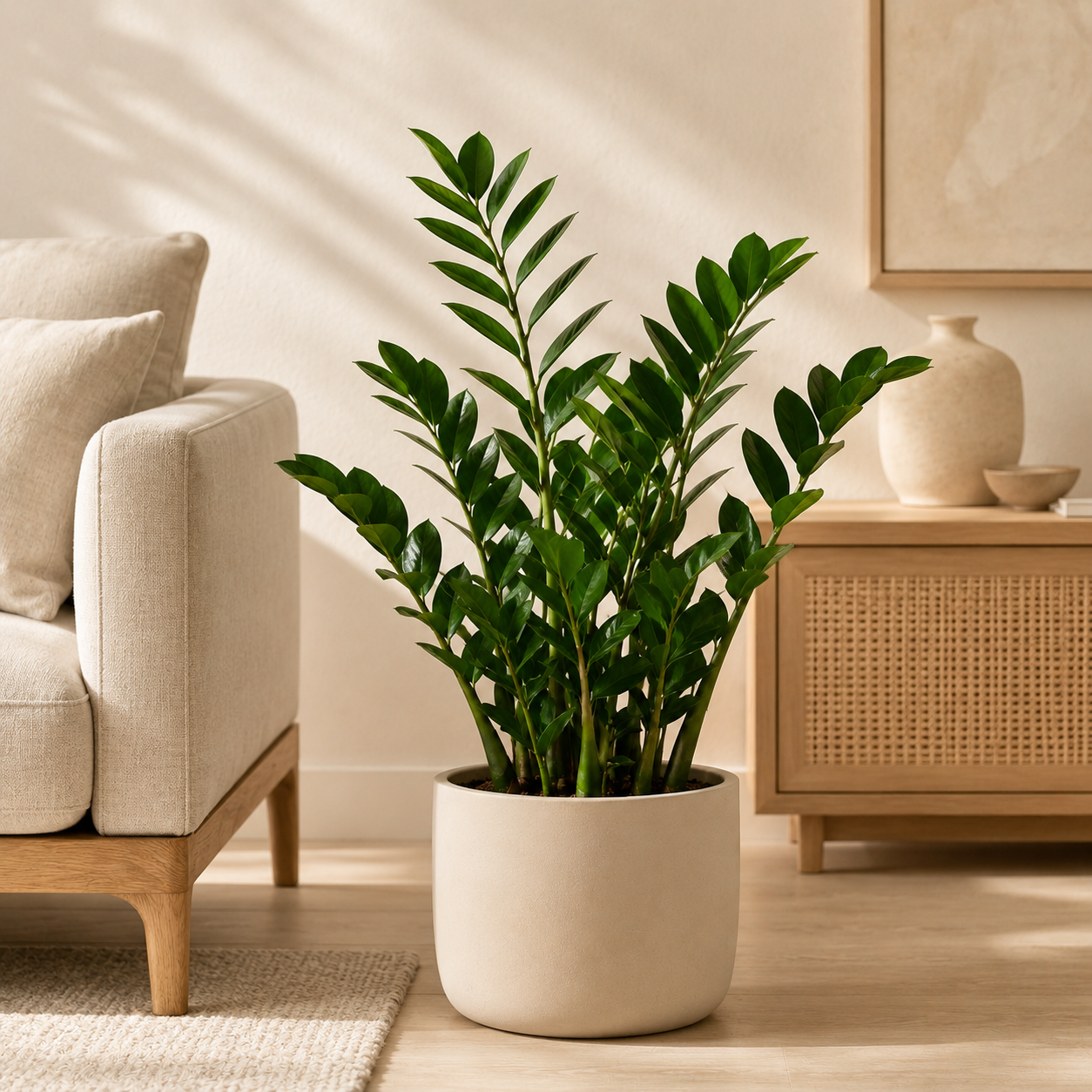 Zamiokulkas Zamiolistny – Wytrzymała roślina doniczkowa | Zamioculcas zamiifolia — zdjęcie 4