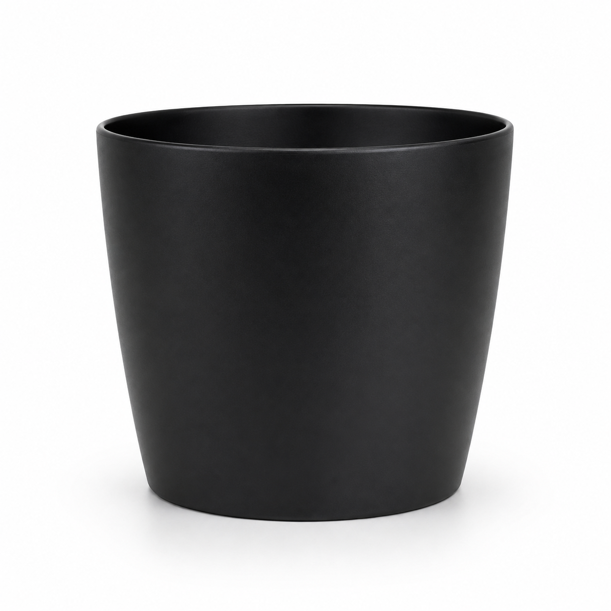 Doniczka Plastikowa Czarna 14 cm – Lekka osłonka na rośliny doniczkowe — zdjęcie 2
