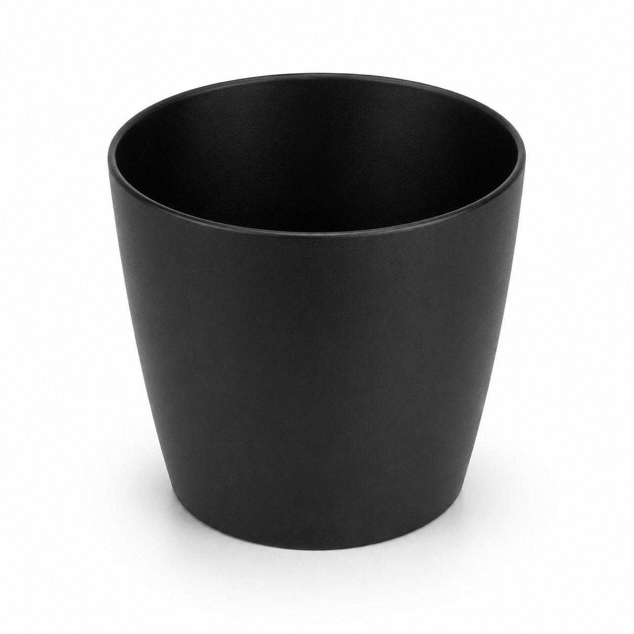 Doniczka Plastikowa Czarna 14 cm – Lekka osłonka na rośliny doniczkowe — zdjęcie 3