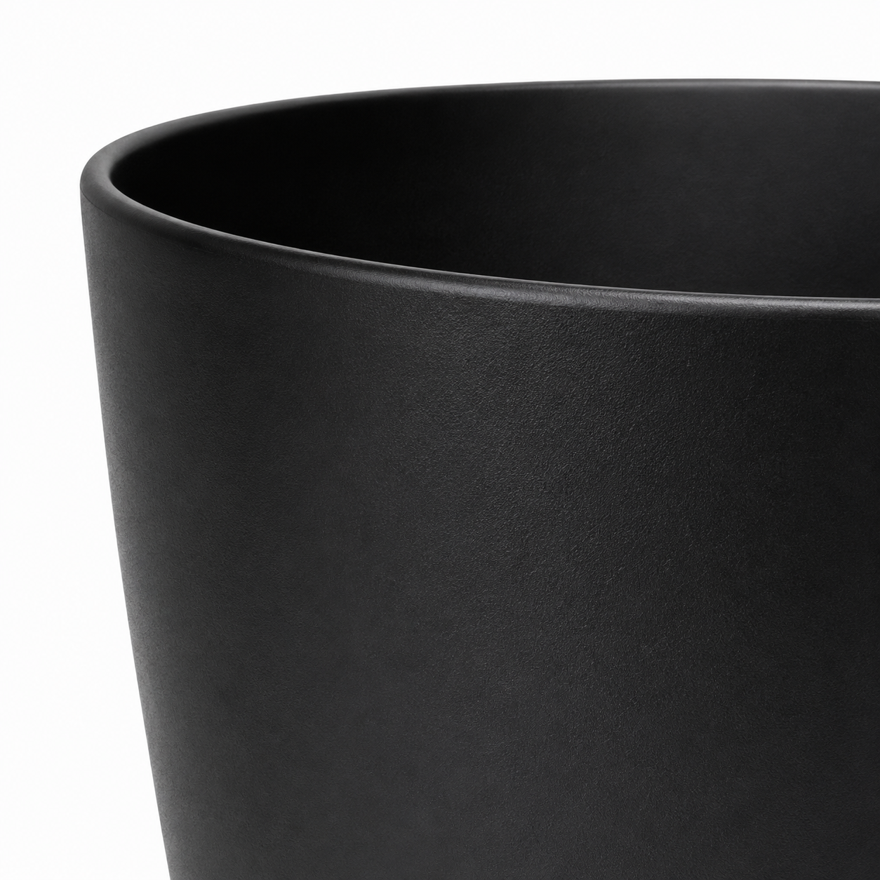 Doniczka Plastikowa Czarna 14 cm – Lekka osłonka na rośliny doniczkowe — zdjęcie 4
