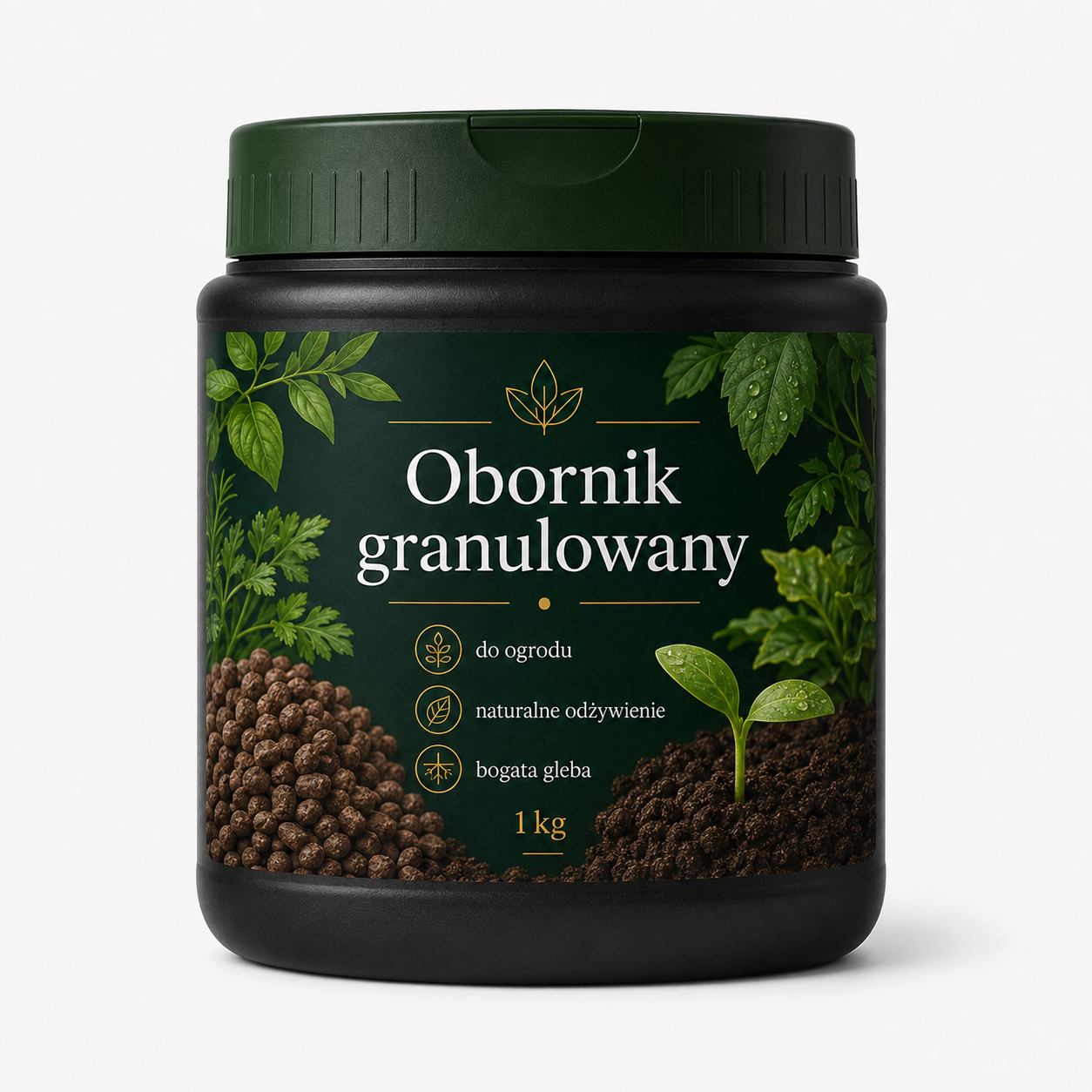 Obornik Granulowany 1 kg – Naturalny Nawóz Organiczny do Ogrodu i Upraw