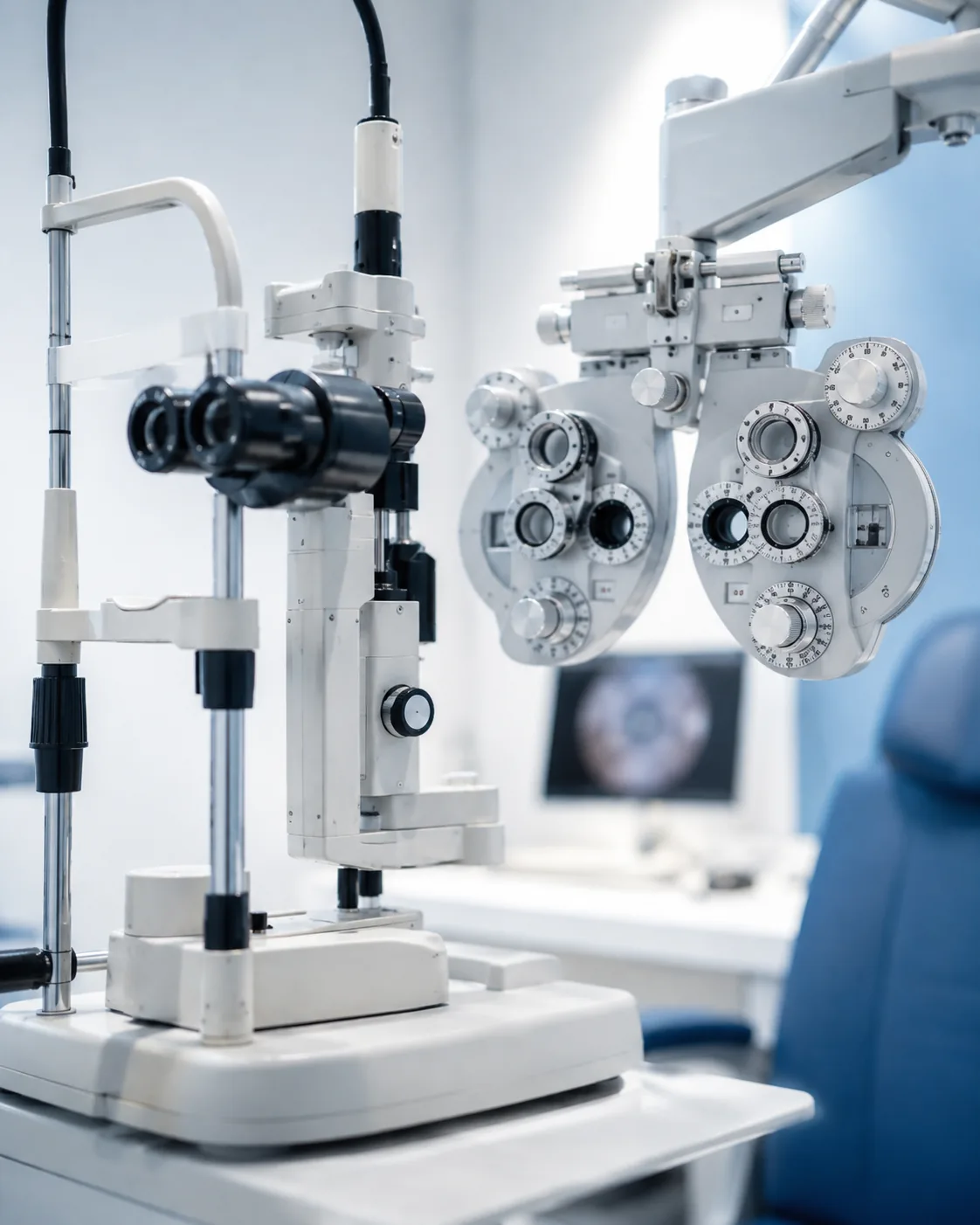 Sprzęt diagnostyczny w gabinecie okulistycznym
